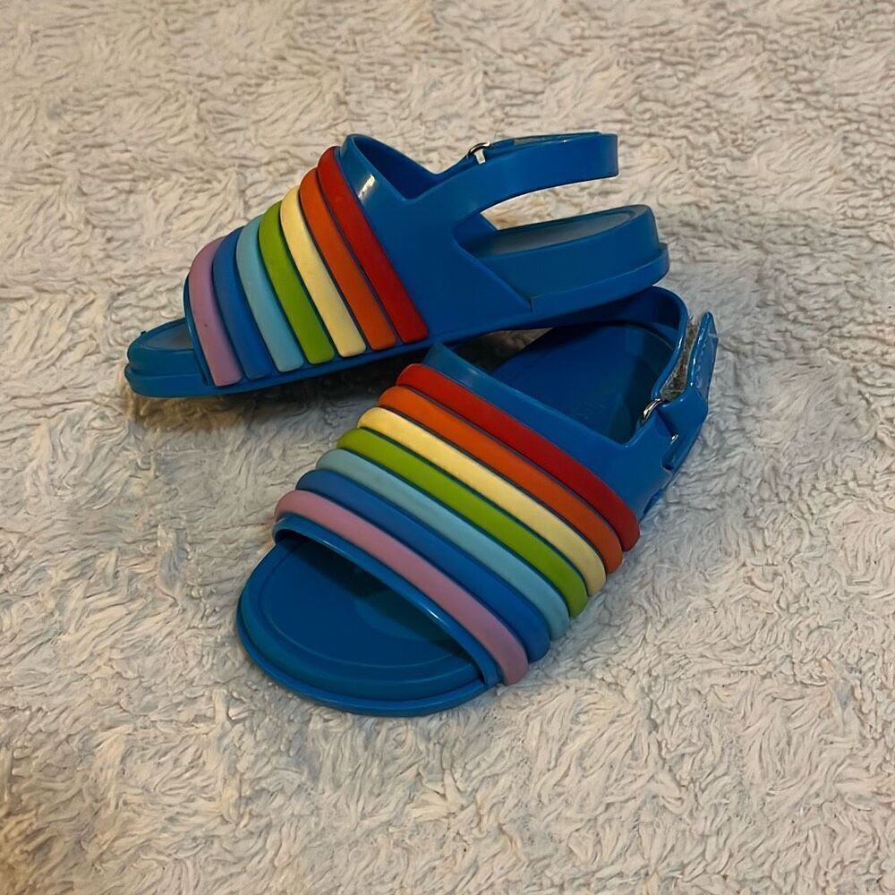 Mini Melissa Rainbow Beach Sandals